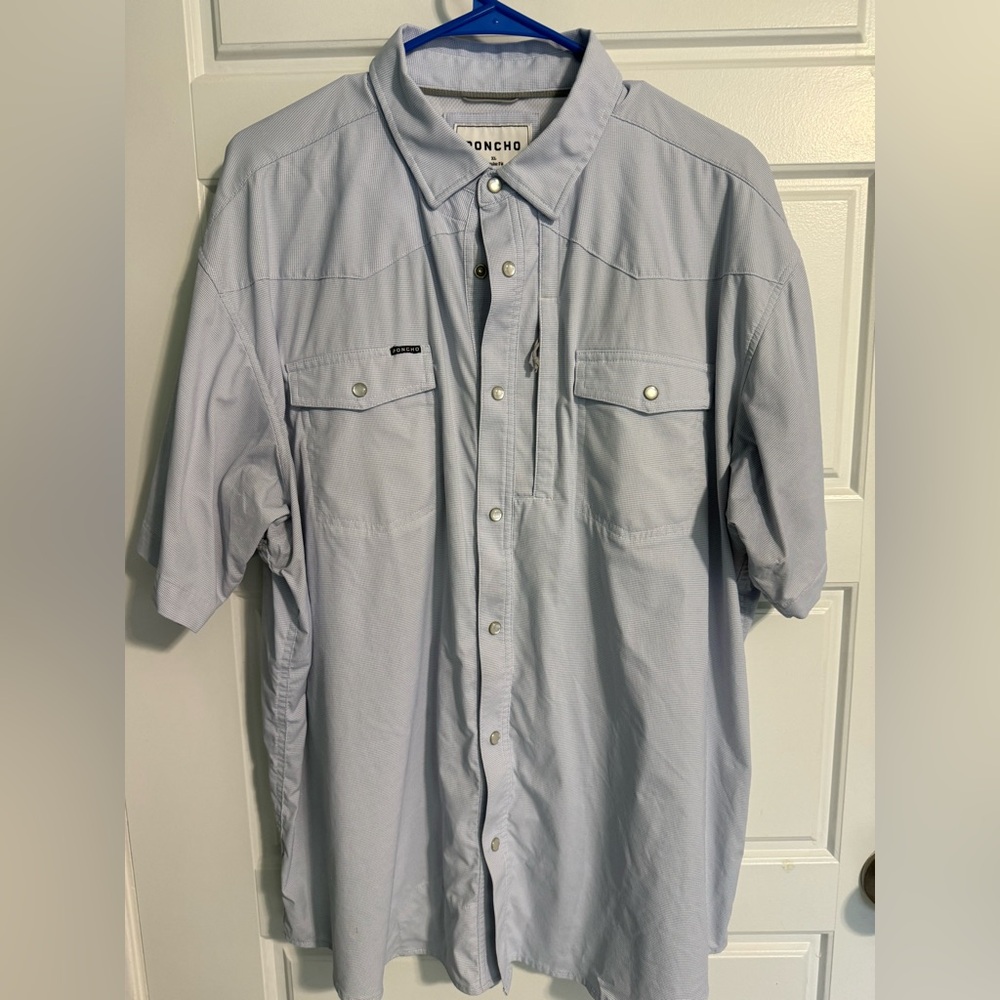 Poncho Men’s XL Pearl Snap Western Shirt
